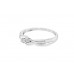 Pre-owned 9ct White Gold Three Diamond Twist Ring 