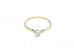 Pre-owned 9ct Yellow Gold Diamond Solitaire Ring