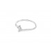 Pre-owned 18ct White Gold Twist Solitaire Ring