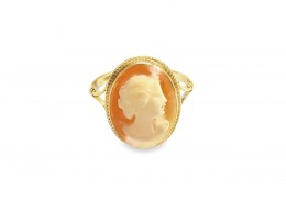 Pre-owned 9ct Yellow Gold Cameo Ring