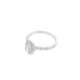 Pre-owned 9ct White Gold & Cubic Zirconia Ring