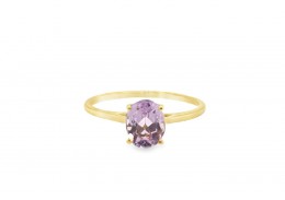 Pre-owned 9ct Yellow Gold & 1.76ct Mawi Kunzite Ring 