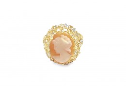 Pre-owned 9ct Yellow Gold Cameo Ring