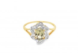 Pre-owned 9ct Yellow Gold Quartz Ring