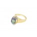 Pre-owned 9ct Yellow Gold Mystic Topaz Ring 