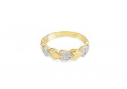 Pre-owned 9ct Yellow Gold Diamond Heart Ring