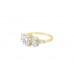 Pre-owned 9ct Yellow Gold 4.28ct Singida Tanzanian & White Zircon Ring 