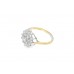 Pre-owned 9ct Yellow Gold & Cubic Zirconia Cluster Ring