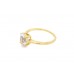 Pre-owned 9ct Yellow Gold Pink Quartz Ring