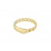 Pre-owned 9ct Yellow Gold Curb Link I.D Ring 